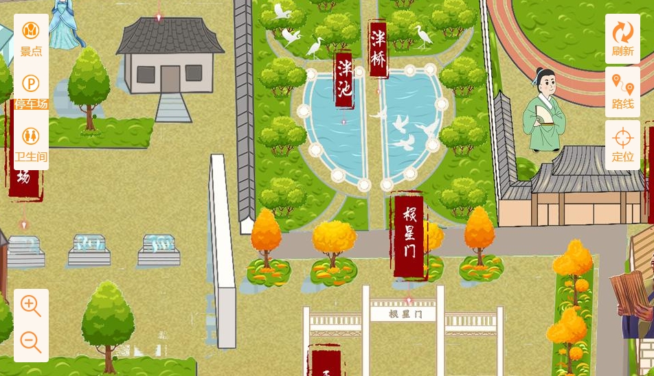 岱岳手绘地图景区语音讲解导览系统：智慧景区建设的基石