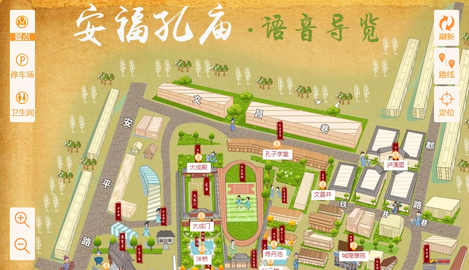 岱岳手绘地图：智慧景区智能化服务的延伸
